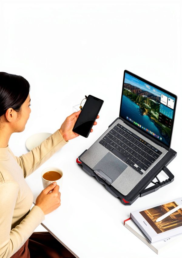 AICHESON Laptop Cooler 15 Fan RGB Gaming Cooling Pad-2