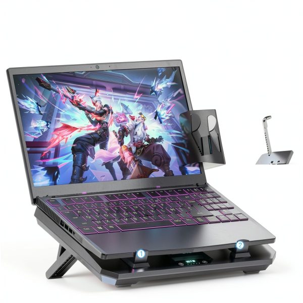 GT300 Laptop Cooling Pad Turbo Boosted Cooler Adjustable-3