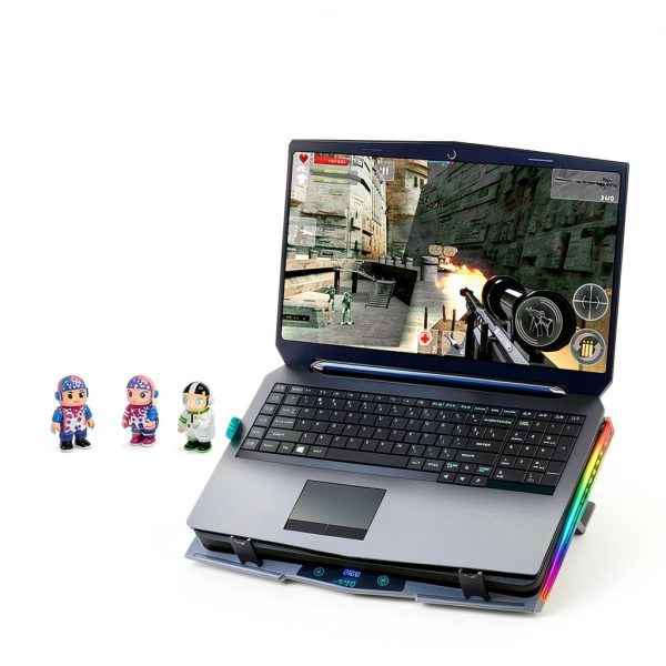 Gaming Laptop Cooling Pad Turbo Fan Speed Control LED-5