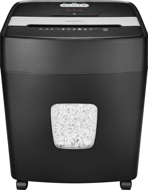 Insignia 10 Sheet Microcut Shredder Secure Document Disposal-1