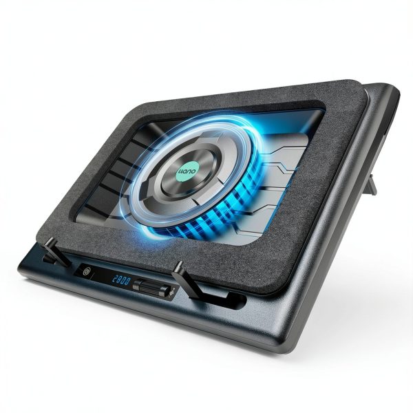 Gaming Laptop Cooler 5.5 Inch Fan Adjustable Stand for-0
