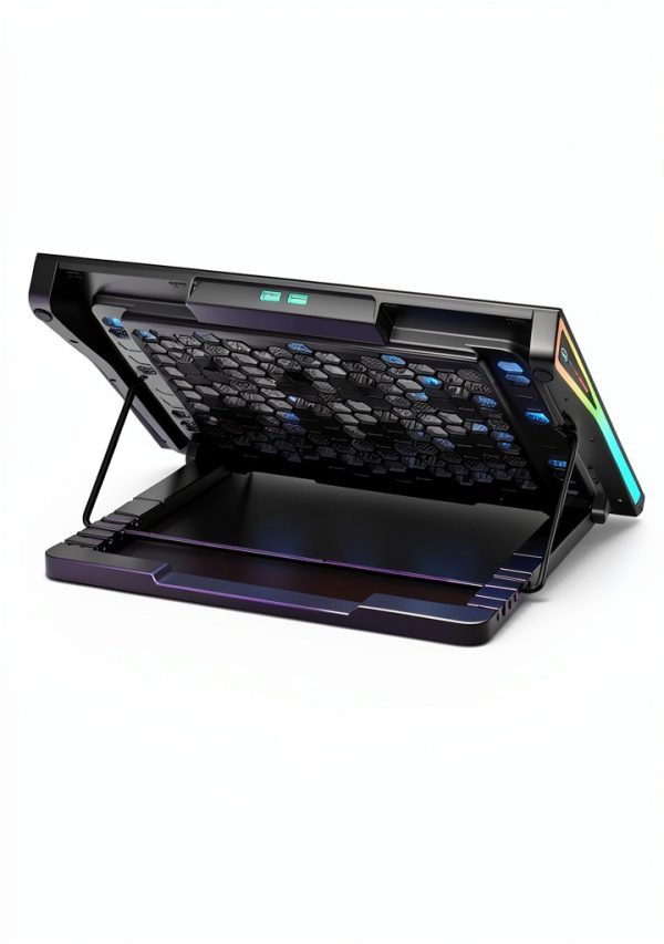 Gaming Laptop Cooling Stand with RGB Fans Purple S035-3