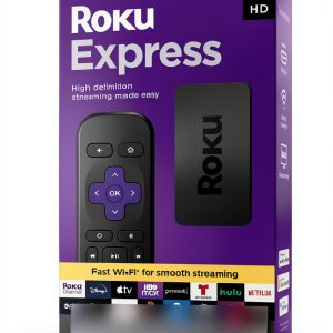 Roku Express HD Streaming Media Player Voice Remote-0