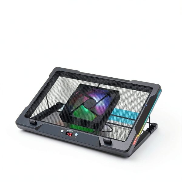 G-STORY Gaming Laptop Cooler Movable Fan RGB Lighting-2