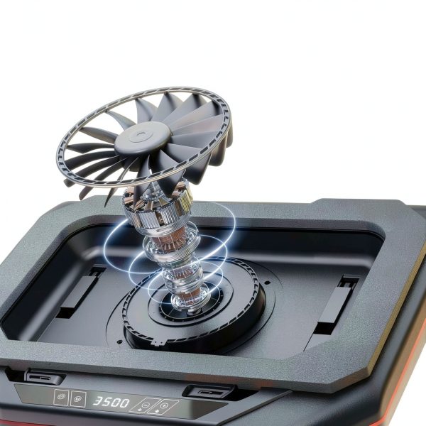 Gaming Laptop Cooling Pad RGB Turbo Fan 14-17 Inch-1