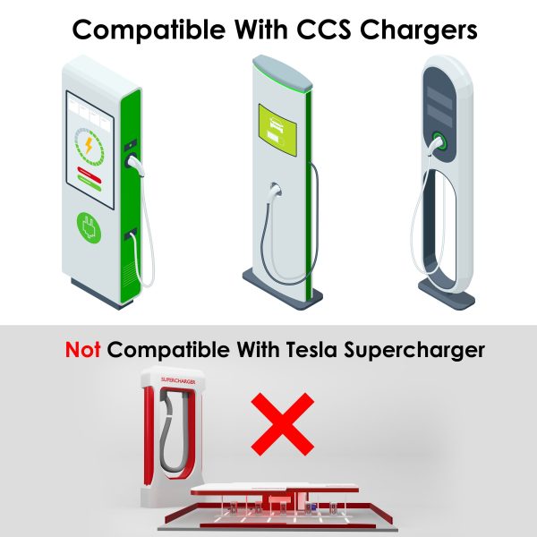 Rexing CCS to Tesla Adapter Fast Charging Durable Waterproof-4