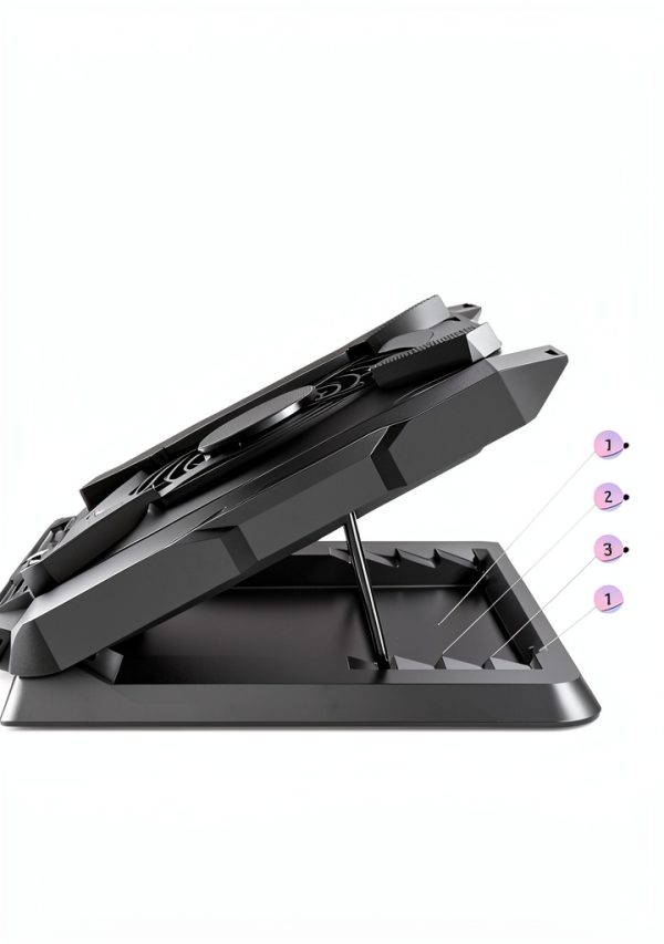 Laptop Cooling Pad with Large Fan and RGB Lighting for-2