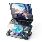 G-STORY Gaming Laptop Cooler Movable Fan RGB Lighting-0