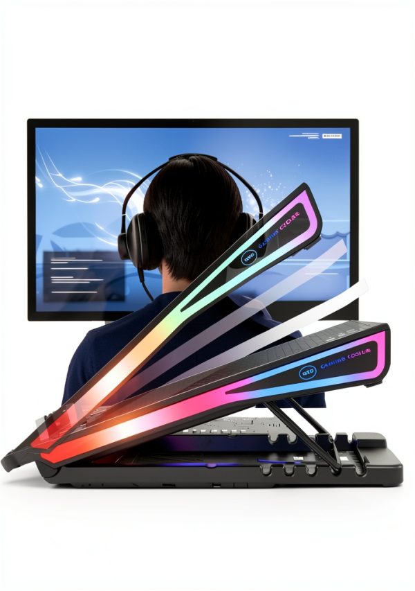 Pavo Laptop Cooler RGB Gaming Cooling Stand Performance-6