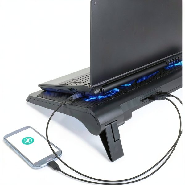 ENHANCE Laptop Cooling Stand Five Fans Adjustable Height-5