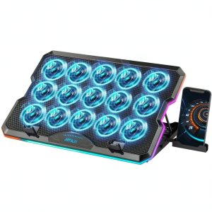 Laptop Cooling Pad 15 Fan Adjustable Height USB Ports-0
