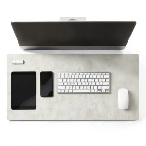 Leather Desk Pad Protector Home Office Writing Drawing-0
