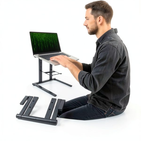 Pyle Laptop Stand Portable Steel Ergonomic Workstation-3