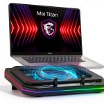Gaming Laptop Cooling Pad RGB Lights USB Hub Adjustable-0