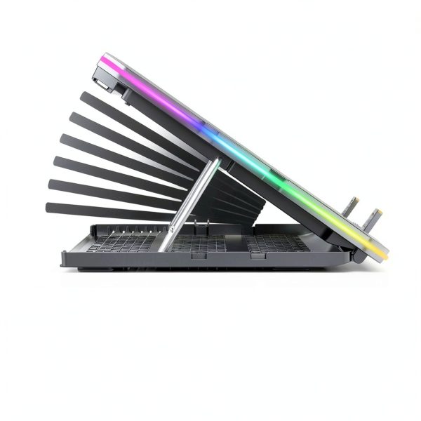 Laptop Cooling Pad 15 Fan Adjustable Height USB Ports-3