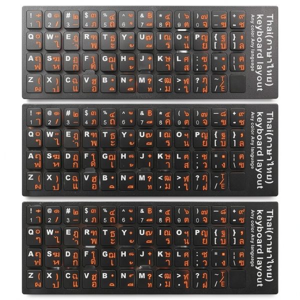 Pavo Keyboard Sticker Replacement for Faded Keys Laptop-0