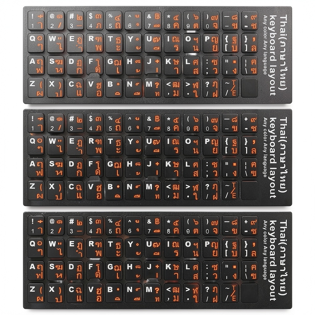 Pavo Keyboard Sticker applied to a laptop keyboard