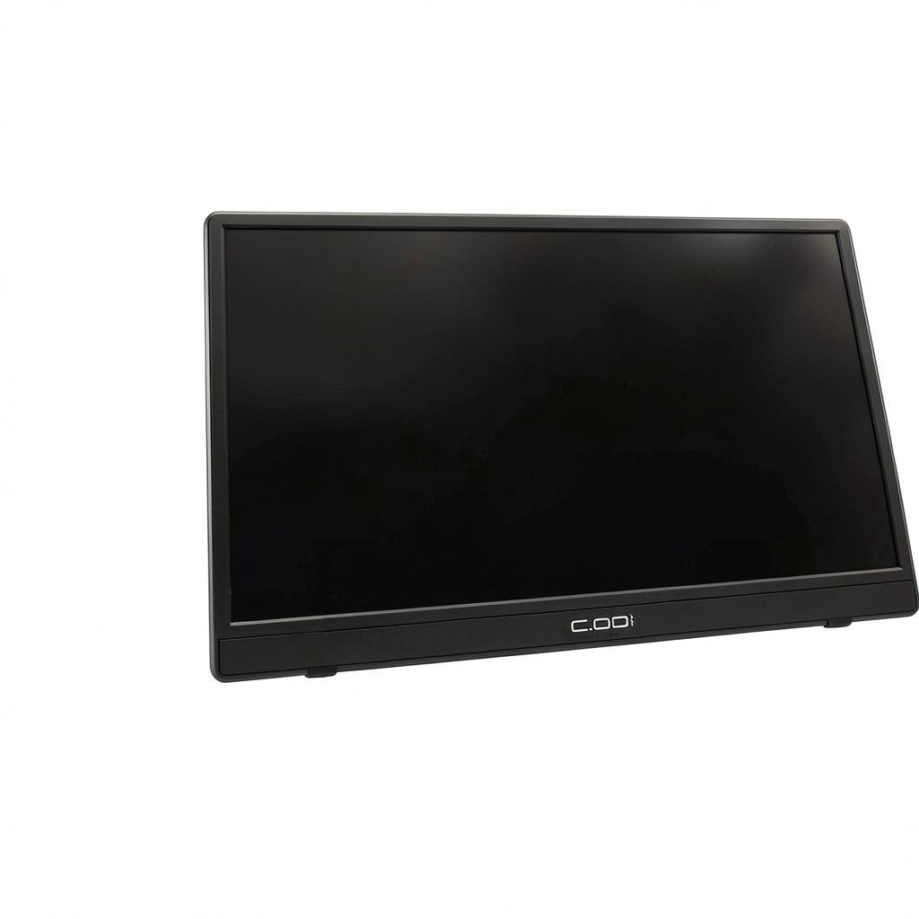 CODi portable monitor displaying a business presentation