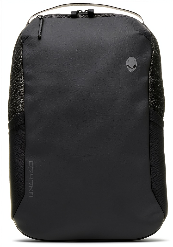 Alienware Horizon 17 Gaming Backpack showing front and side views