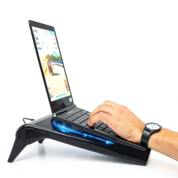 ENHANCE Laptop Cooling Stand Five Fans Adjustable Height-7