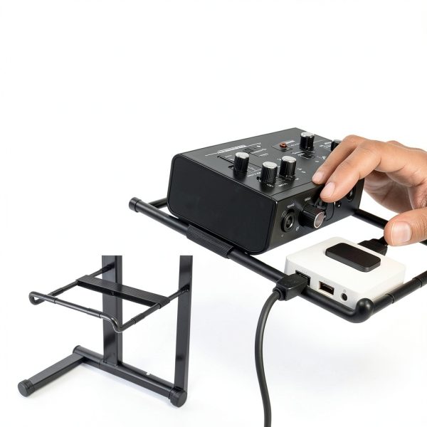 Pyle Laptop Stand Portable Steel Ergonomic Workstation-2