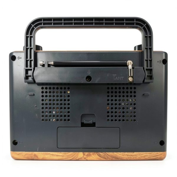 QFX Retro 1937 AM FM Shortwave Radio Bluetooth Flashlight-1