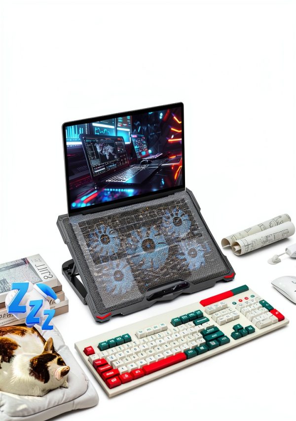 AICHESON Laptop Cooler 15 Fan RGB Gaming Cooling Pad-3