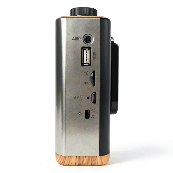 QFX Retro 1937 AM FM Shortwave Radio Bluetooth Flashlight-5