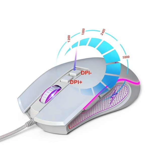 SKRAN Wired Gaming Mouse 7 Color LED 3600 DPI Ergonomic-4