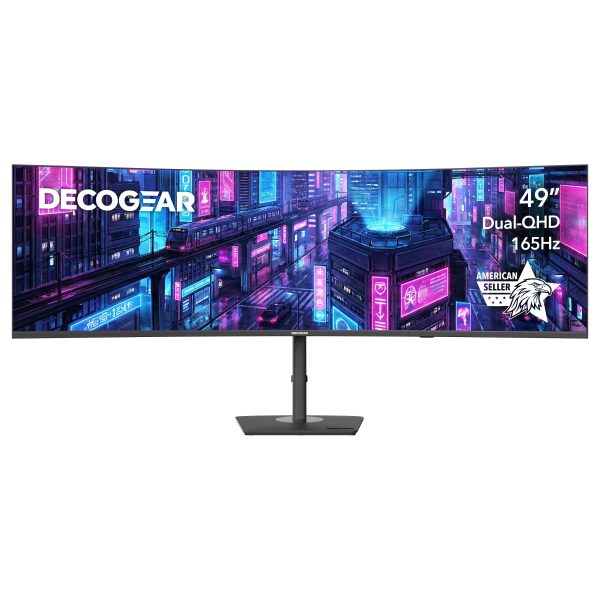 Deco Gear 49 Curved Ultrawide Gaming Monitor 165Hz KVM-0