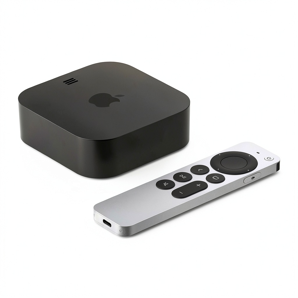 Apple TV 4K connected to a modern home entertainment system