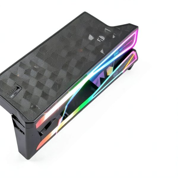 Gaming Laptop Cooling Pad 15 Fans RGB Lighting Ergonomic-1