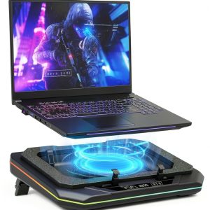 Gaming Laptop Cooling Pad RGB Height Adjustable 19 Inch-0
