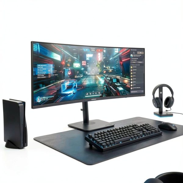 Deco Gear 49 Curved Ultrawide Gaming Monitor 165Hz KVM-2