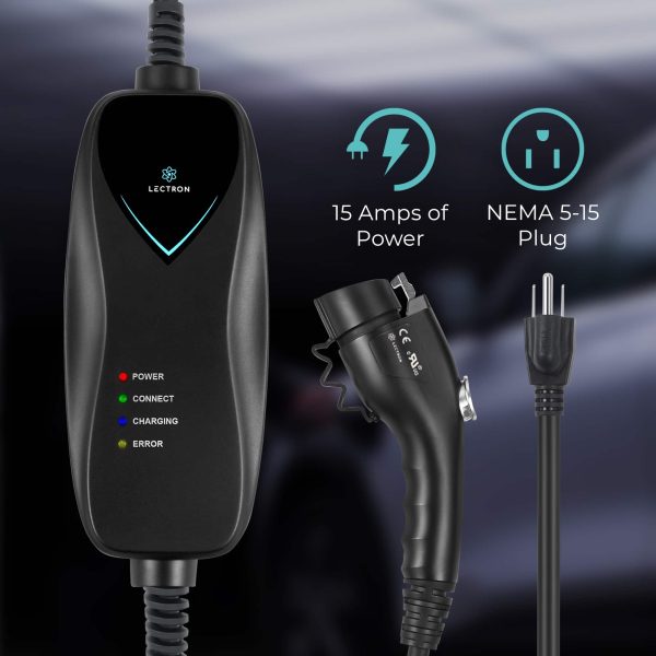Lectron J1772 Level 1 EV WiFi Charger NEMA 5 15-5
