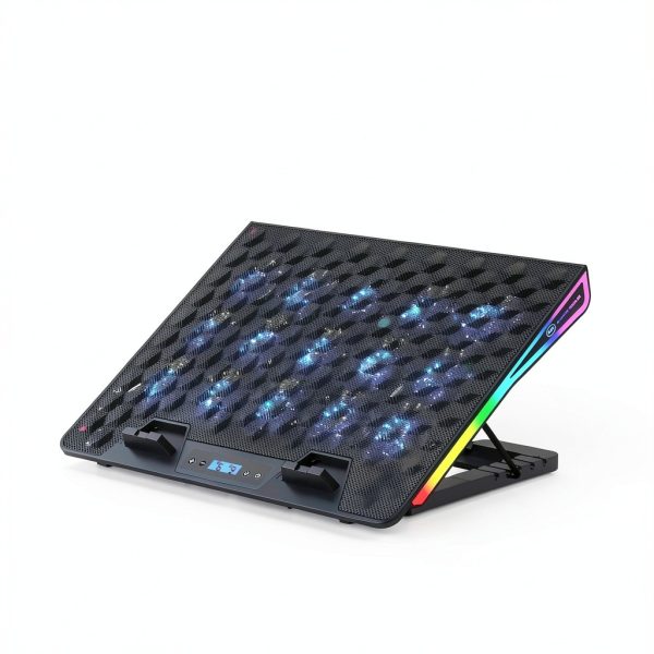KeiBn Laptop Cooling Pad 15 Fans RGB Gaming Accessory-4