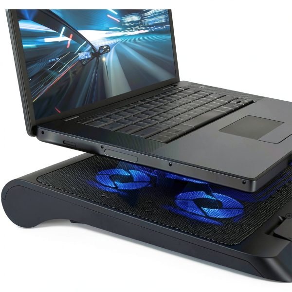 ENHANCE Laptop Cooling Stand Five Fans Adjustable Height-6