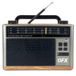 QFX Retro 1937 AM FM Shortwave Radio Bluetooth Flashlight-0