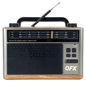 QFX Retro 1937 AM FM Shortwave Radio Bluetooth Flashlight-0