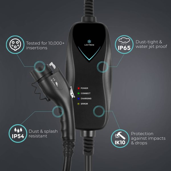 Lectron J1772 Level 1 EV WiFi Charger NEMA 5 15-9