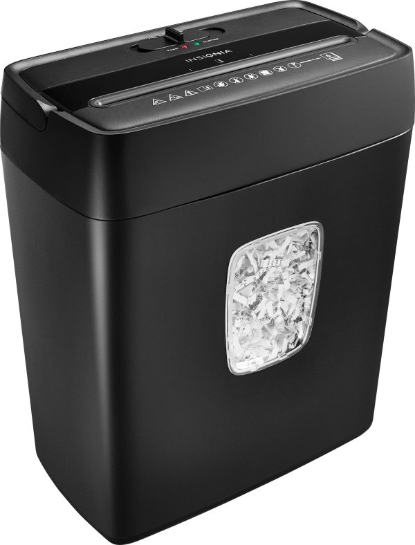 Insignia 6 Sheet Crosscut Shredder for Home Office Security-2