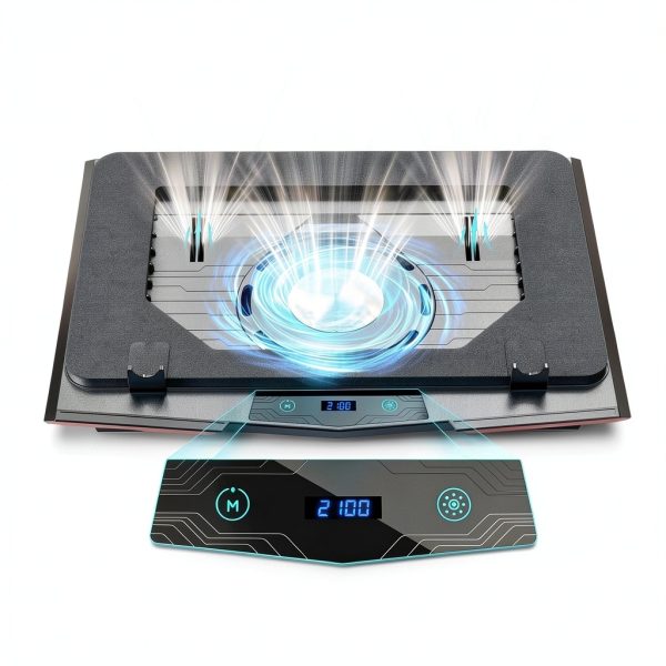 Gaming Laptop Cooling Pad Turbo Fan RGB Lighting Ergonomic-6