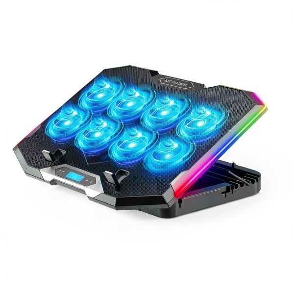 K10 Laptop Cooling Pad 8 Fan RGB Gaming Laptop Cooler-3