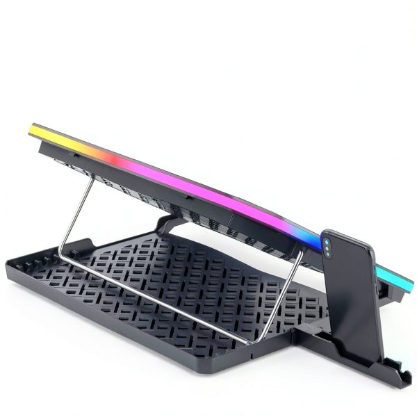 Pavo Laptop Cooling Pad Gaming Six Fans LED Light-3
