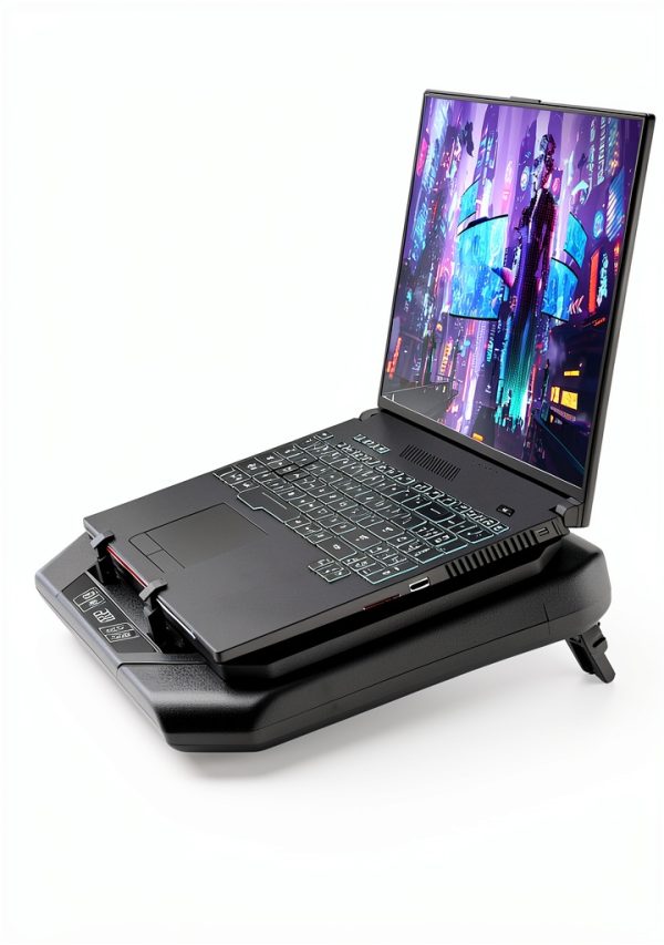 Pavo Laptop Cooling Pad RGB Fan USB Ports Gaming-4
