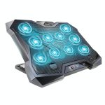 Gaming Laptop Cooling Pad 10 Turbo Fans RGB Height-0