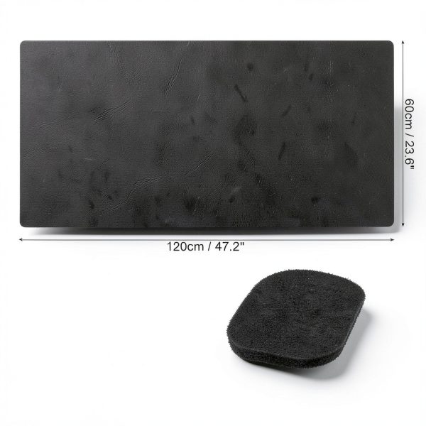 Felt Desk Pad Protector Black Gray Red Home Office-1
