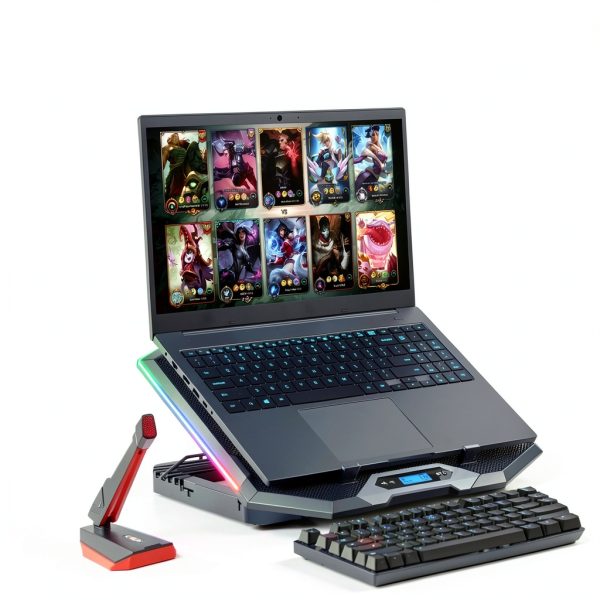 K10 Laptop Cooling Pad 8 Fan RGB Gaming Laptop Cooler-5