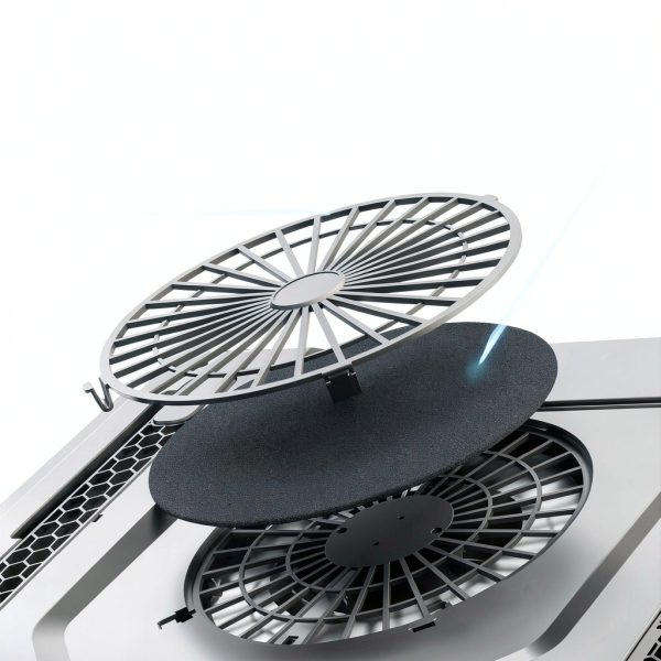 Gaming Laptop Cooling Pad RGB Turbofan Adjustable Stand-5