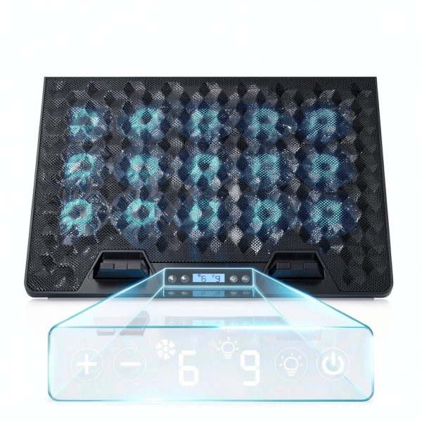 Gaming Laptop Cooling Pad 15 Fans RGB Lighting Ergonomic-3